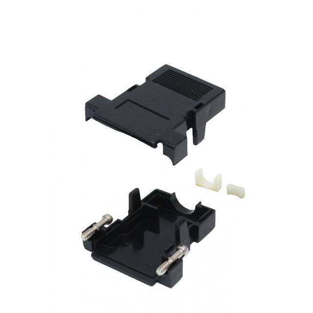 MHCCOV-15-SN-BK MH Connectors  Capots de connecteurs D-Sub en forme de D